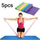 5PCS Latex Yoga Elastic Band